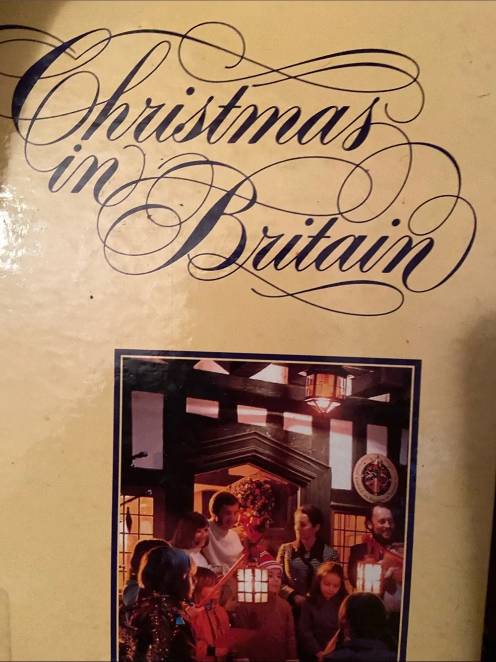 Christmas in Great Britain England Holiday Book UK United Kingdom gold & black